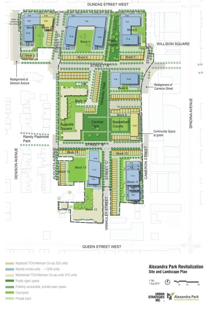 Žemėlapis Alexandra park aktyvavimas Toronto