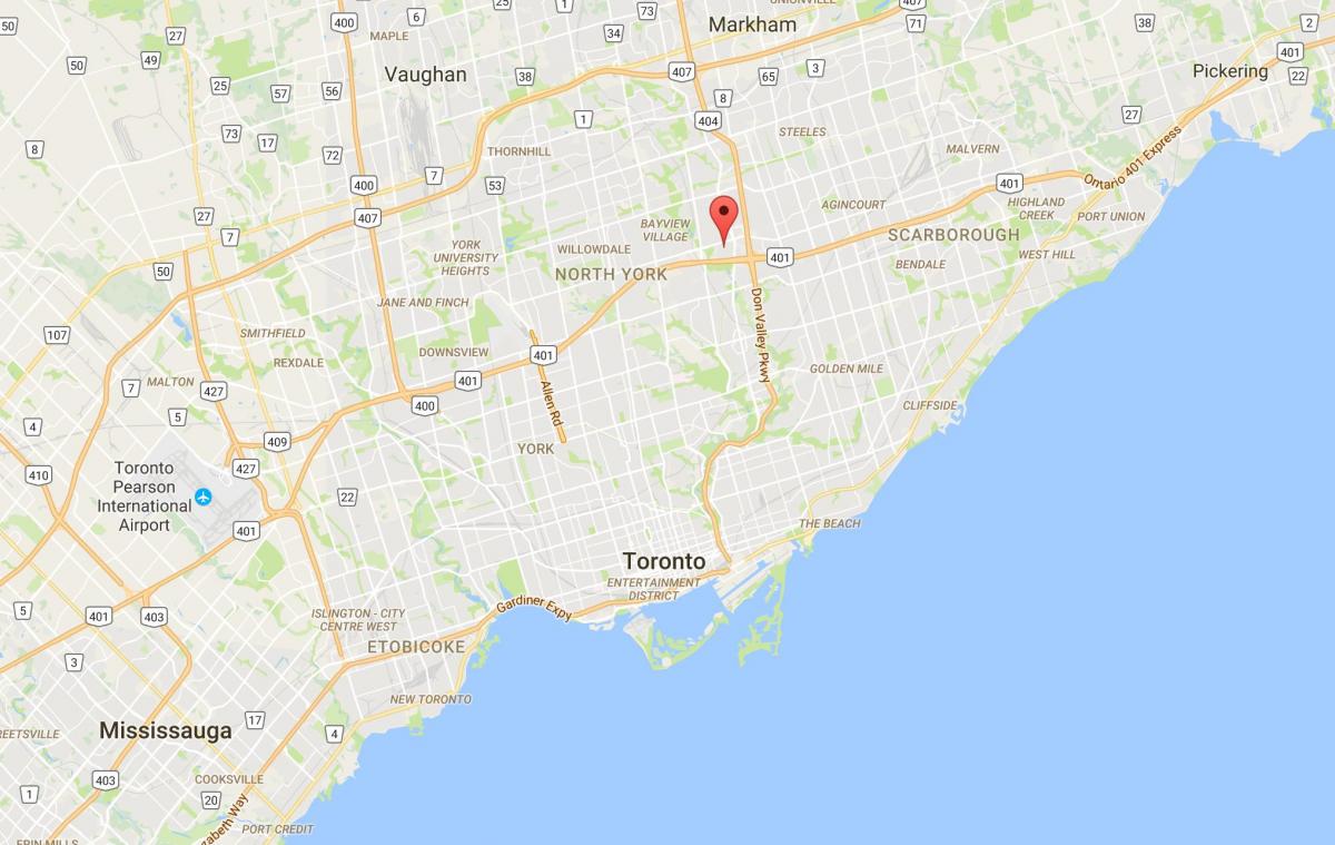 Žemėlapis Henry Ūkio rajonas Toronto