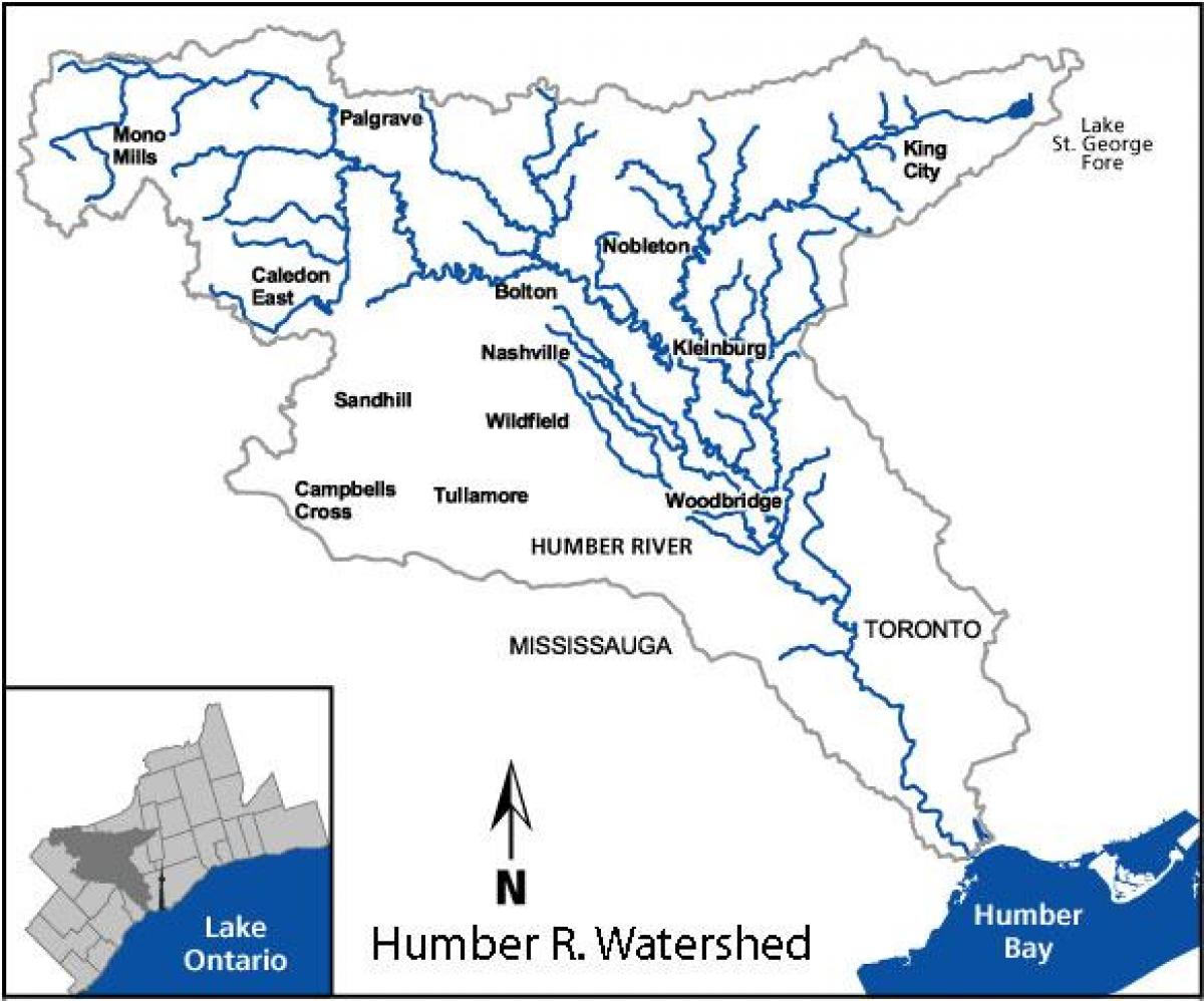 Žemėlapis Humber upės