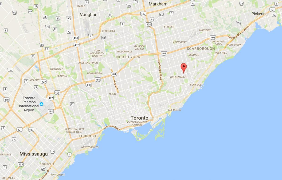 Žemėlapis Ionview rajono Toronto