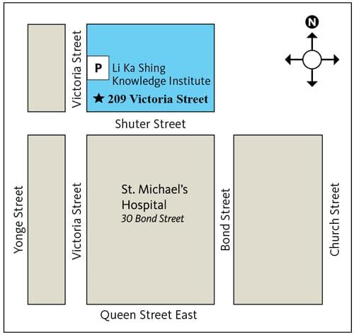 Žemėlapis Li Ka Shing Žinių Institutas, Toronto
