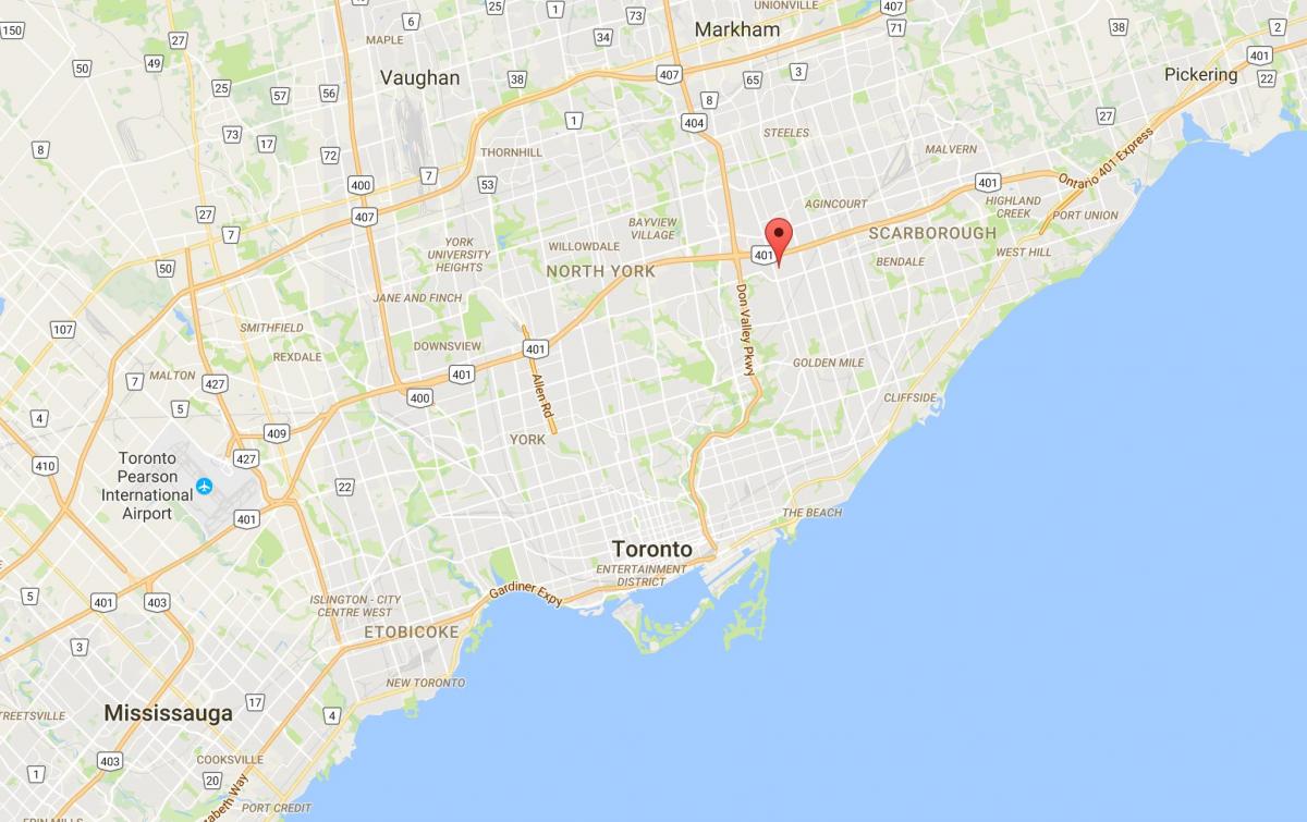 Žemėlapis Maryvale rajono Toronto