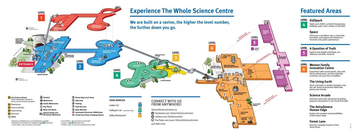 Žemėlapis Ontario mokslo centras
