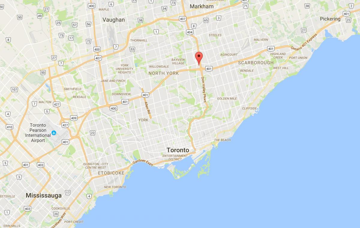Žemėlapis Parkway girininkijos Toronto