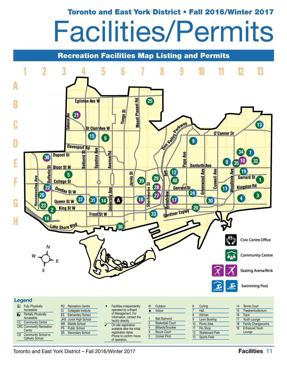 Žemėlapis patalpos, poilsio Toronto