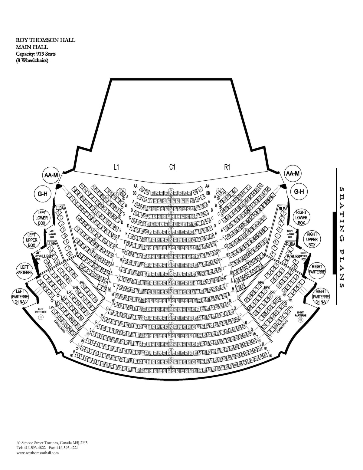 Žemėlapis Roy Thomson Hall