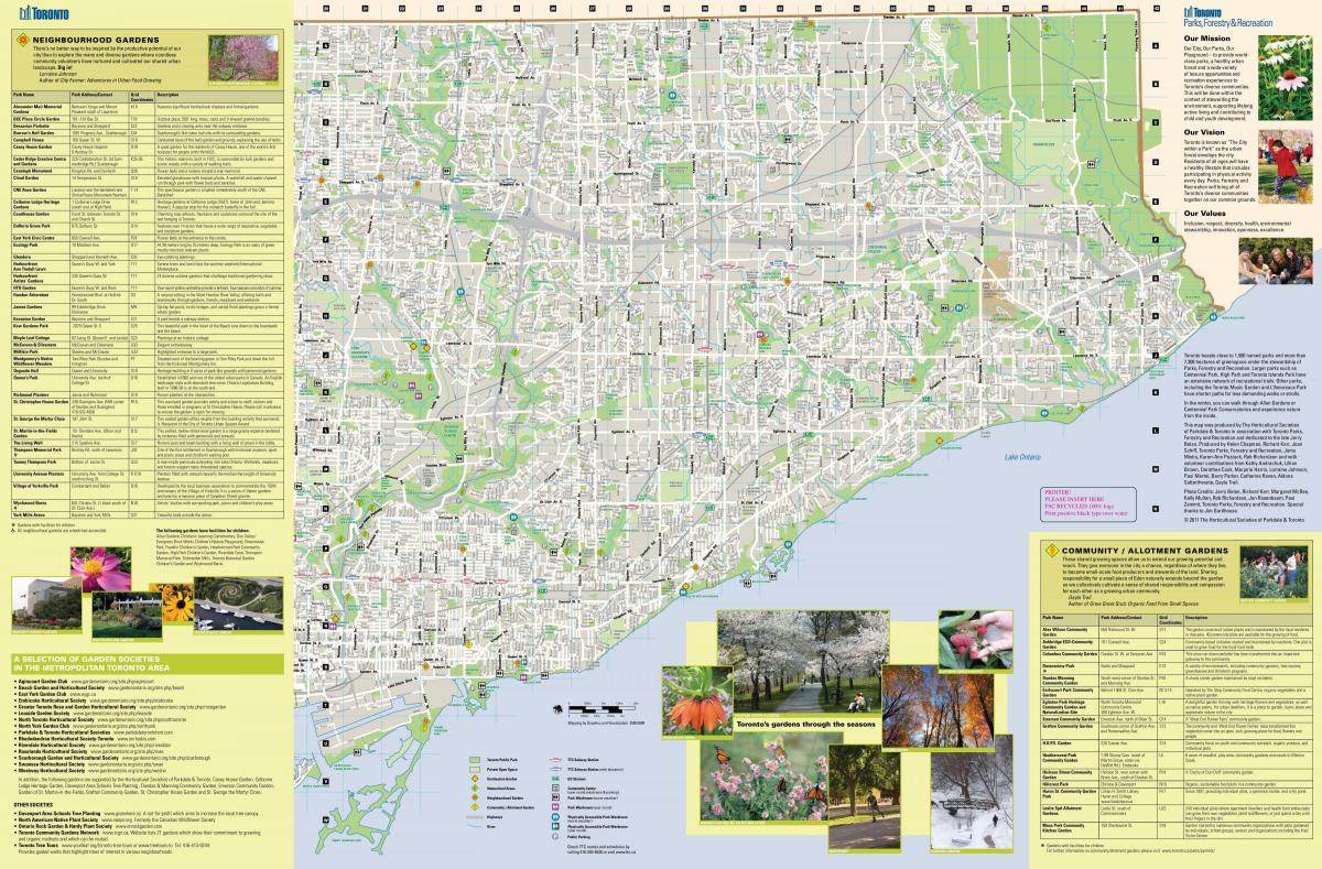 Žemėlapis sodai, Toronto east