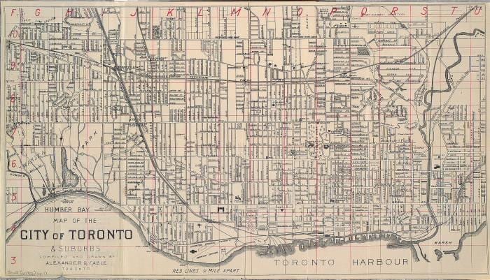 Žemėlapis Toronto 1902