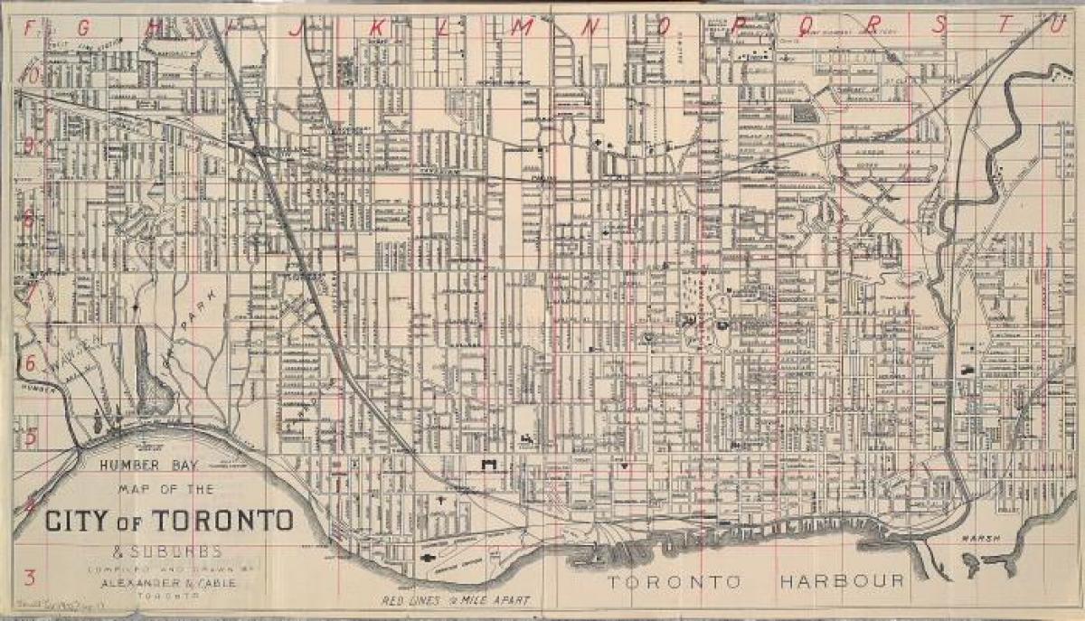 Žemėlapis Toronto 1902