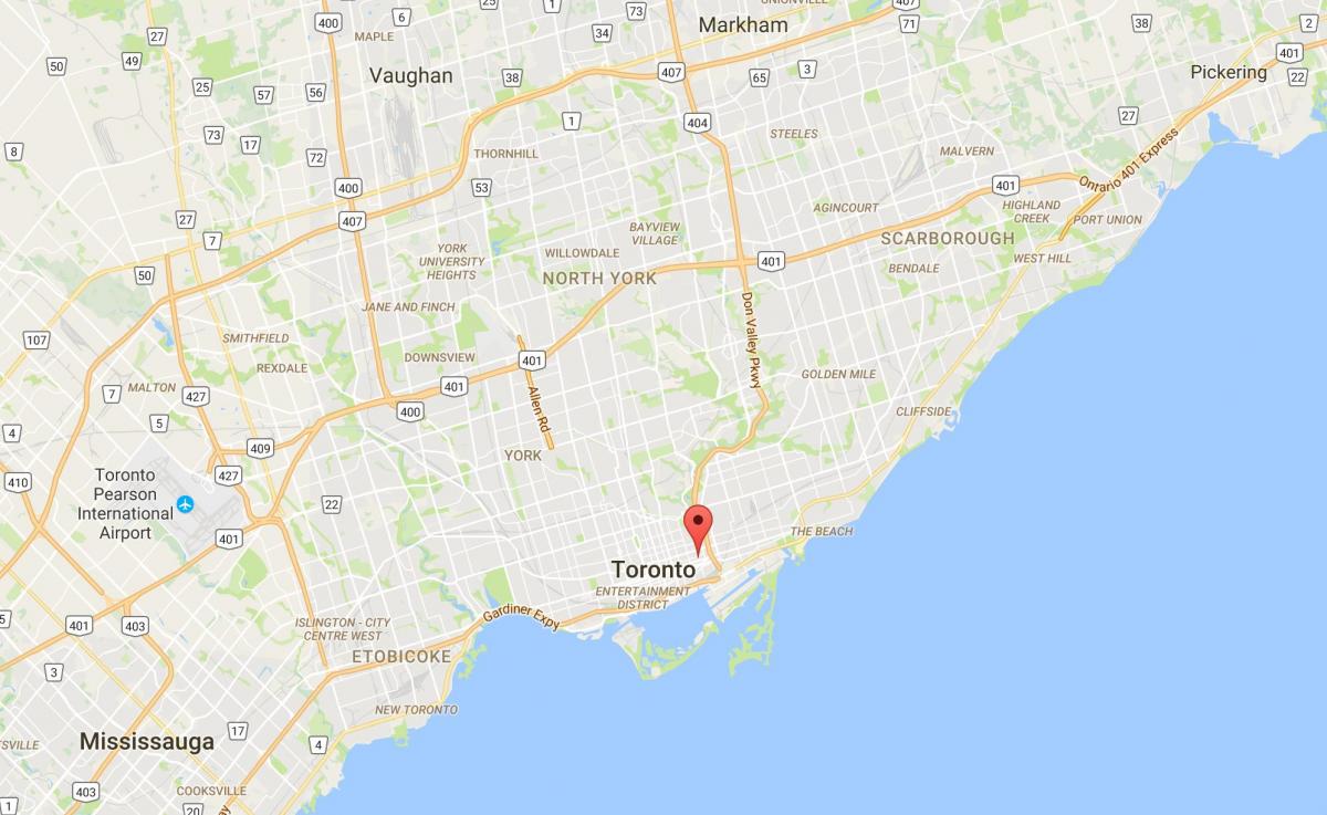 Žemėlapis Trefann apygardos Teismas Toronto