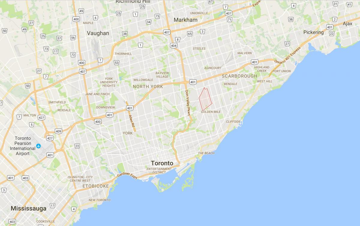 Žemėlapis Wexford rajone Toronto