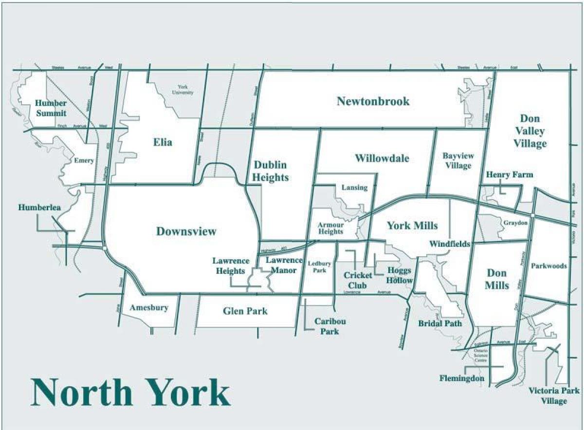 Žemėlapis North York