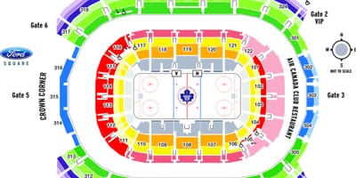 Žemėlapis Air Canada Centre - ACC