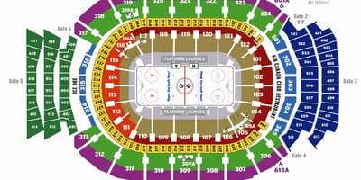 Žemėlapis Air Canada Centre suites - ACC