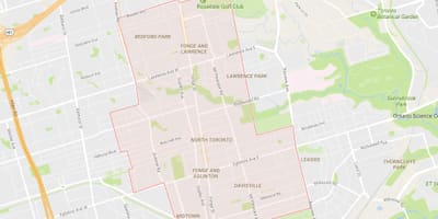 Žemėlapis Šiaurės kaimynystės Toronto