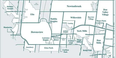 Žemėlapis North York