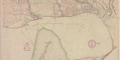 Žemėlapis žemės York Toronto 1787-1884
