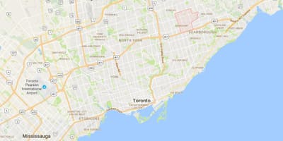 Žemėlapis Agincourt rajono Toronto