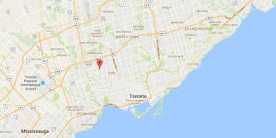 Žemėlapis Amesbury rajono Toronto