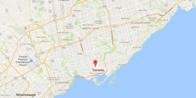 Žemėlapis Discovery Rajono apylinkės Toronto