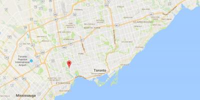 Žemėlapis Baby Point rajone Toronto