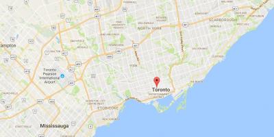 Žemėlapis Baldwin Kaimas rajono Toronto