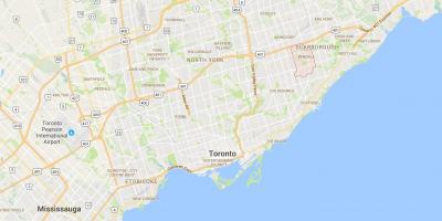 Žemėlapis Bendale rajono Toronto