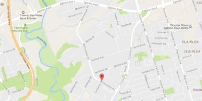 Žemėlapis Bermondsey kelių Toronto