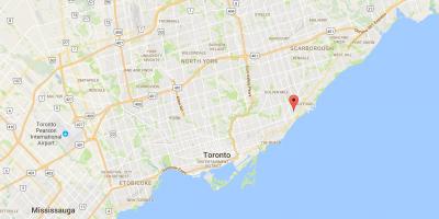 Žemėlapis Beržo Uolos Aukštis rajono Toronto