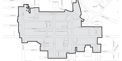 Žemėlapis Bloor Yorkville Toronto boudary