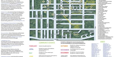 Žemėlapis Cabbagetown įvykių Toronto