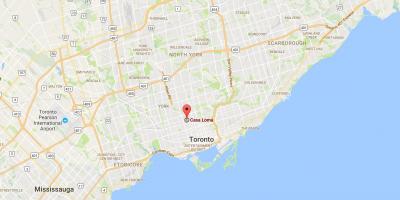 Žemėlapis Casa Loma rajono Toronto