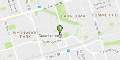 Žemėlapis Casa Loma Toronto