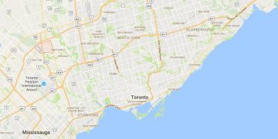 Žemėlapis Clairville rajono Toronto
