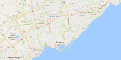 Žemėlapis Clanton Park rajone Toronto