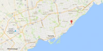 Žemėlapis Cliffside rajono Toronto