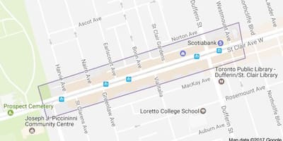 Žemėlapis Corso Italia " Toronto