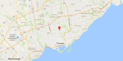 Žemėlapis Davisville Kaimas rajono Toronto