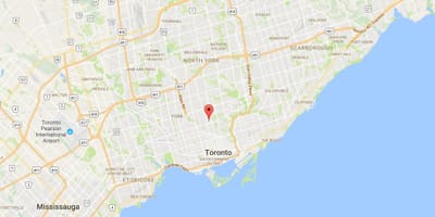 Žemėlapis Deer Park rajone Toronto