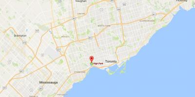 Žemėlapis High Park rajone Toronto
