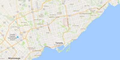 Žemėlapis Don Mills rajono Toronto