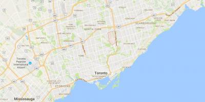 Žemėlapis Don Mills rajono Toronto