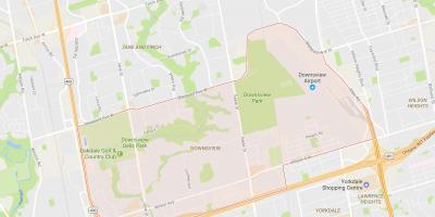 Žemėlapis Downsview kaimynystės Toronto