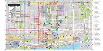 Žemėlapis Downtown Toronto