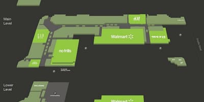 Žemėlapis Dufferin mall", Torontas