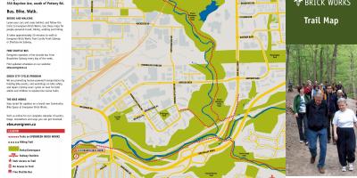 Žemėlapis Evergreen Brickworks Toronto takas