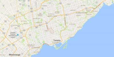 Žemėlapis Forest Hill rajone Toronto