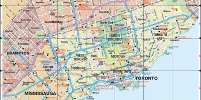Žemėlapis Greitkeliuose Toronto
