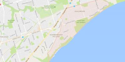 Žemėlapis Guildwood kaimynystės Toronto