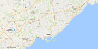 Žemėlapis Guildwood rajono Toronto